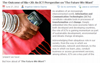The Outcome of Rio+20: An ICT Perspective on ‘The Future We Want’