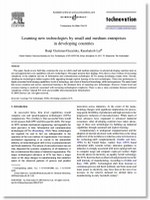 Learning new technologies by small and medium enterprises in developing countries