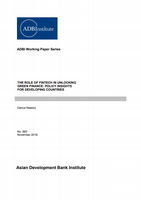 The Role of Fintech in Unlocking Green Finance: Policy Insights for Developing Countries