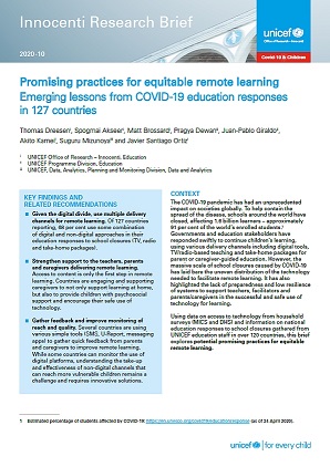 UNICEF Equitable Remote Learning