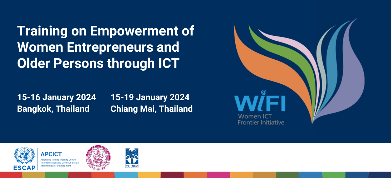 Training on Empowerment of Women Entrepreneurs and Older Persons through ICT