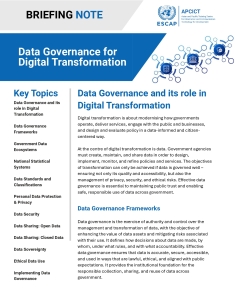 Data governance for digital transformation